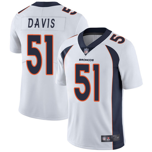 Men Denver Broncos #51 Todd Davis White Vapor Untouchable Limited Player Football NFL Jersey